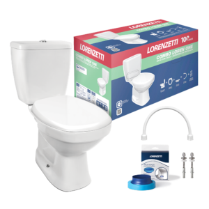 KIT BACIA SANIT C/CX ACOP ONE LORENZETTI